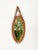 Franco Albini Oval Mirror with Chain in Curved Rattan and Bamboo by Franco Albini, Italy, 1960s For Sale - Image 4 of 12