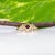 Purple Purple Spinel Ring With Earth-Mined Diamond Accents: Solid 14k Gold, Round 4mm, Size 6.75 For Sale - Image 8 of 9