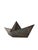 Silver Modern Silver-Plated Paper Boat Sculpture by Aldo Cibic for Paola C., Italy, 1980s For Sale - Image 8 of 18