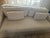Restoration Hardware Belgian Slipcovered Slope Arm Bench-Cushion Sofa in Sand Performance Linen, 7ft (Pair Available) For Sale In San Francisco - Image 6 of 14