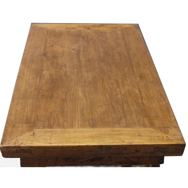 Mid 19th Century 38" Long Elm Wine Table #17 For Sale - Image 5 of 7