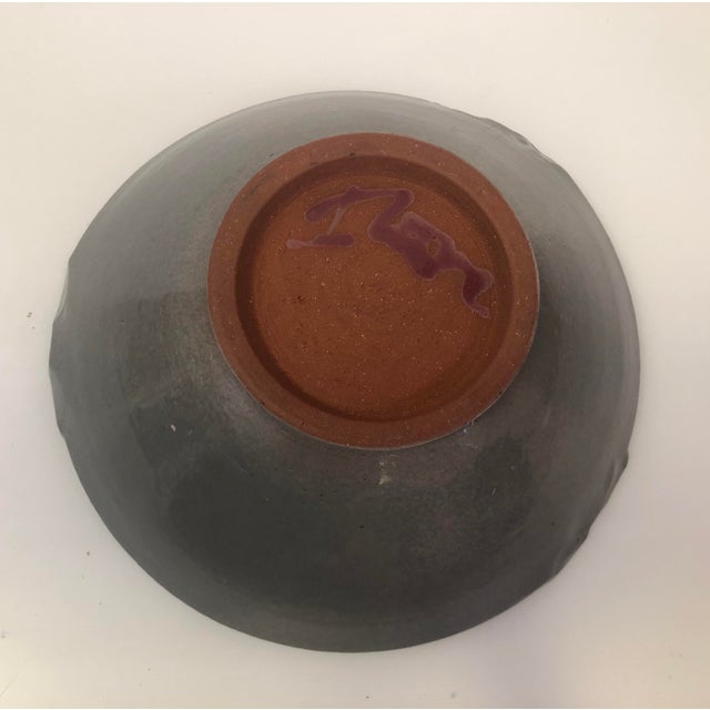 Ceramic Floral Catchall Dish, Desk Accessory For Sale - Image 4 of 5