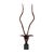 Inspired by the majestic Kenyan antelope, this sculpture beautifully recreates its iconic, curved horns. Cast in a sleek,...