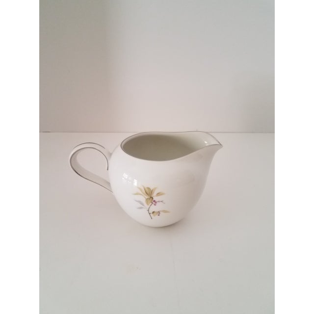 Japanese Harmony House China Federal Gold Platinum Trim Sunny Glade Pattern Coffee Set - 11 Pieces For Sale In Phoenix - Image 6 of 7