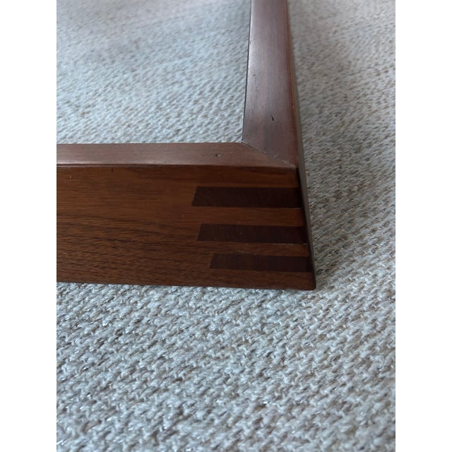 One of a Kind Artisan Made Black Walnut Organic Modern Bench Stool For Sale - Image 9 of 16