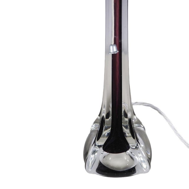 Moulded Glass Table Lamps by Paul Kedelv for Flygsfors, 1950s, Set of 2 For Sale - Image 9 of 12