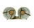 Art Deco Vintage Art Deco Wall Sconces, Non-Electrical Metal With Frosted Glass Insert - a Pair For Sale - Image 3 of 8
