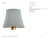 Visual Comfort Signature 6" Blue Linen Bell Empire Shade Designer: Visual Comfort Signature Height: 4.75" Base: Shade...