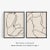 Beige Contemporary Minimalist Female Drawing Prints, Framed - Set of Two For Sale - Image 8 of 9