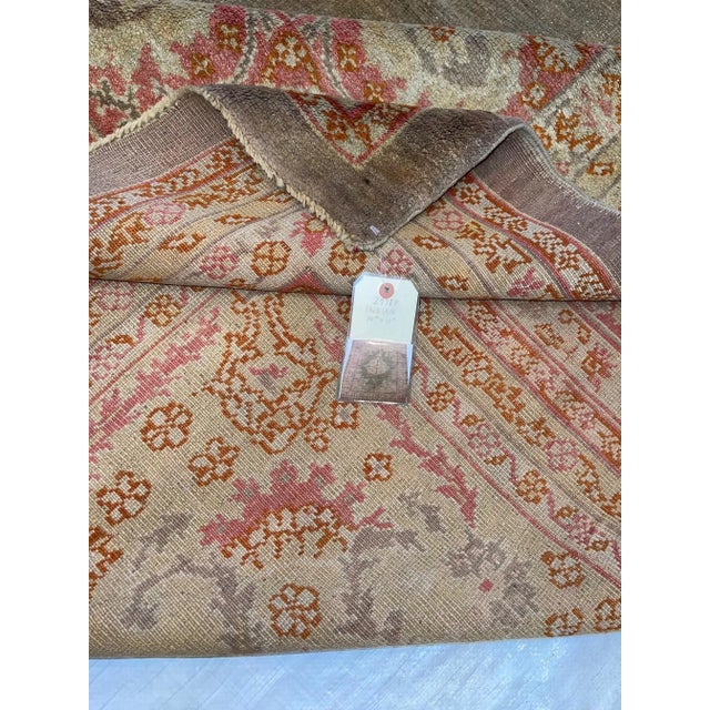 1920s Antique Indian Rug - 14'10'' X 11'7'' For Sale - Image 4 of 9