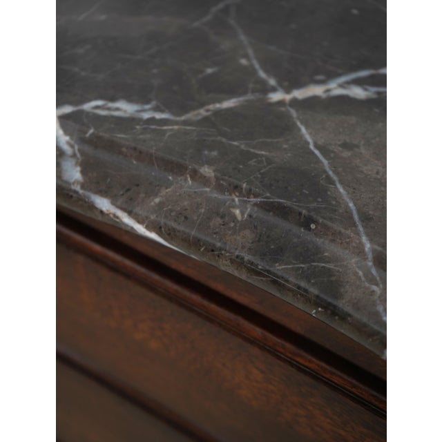 Century Marble Top Cherry Server Cabinet For Sale - Image 14 of 18