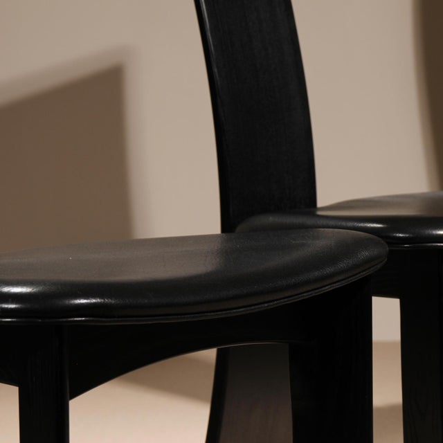 Sculptural Iris Chairs by Bob van den Berghe for Tranekaer, Denmark, 1980s, Set of 4 For Sale - Image 11 of 18