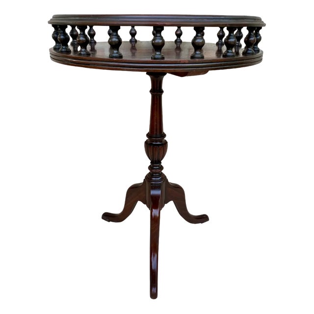 Mid-Century Wood Side Table or Jardinière, 1940s For Sale