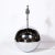 Mid-Century "Ball" Table Lamp in Chrome in the Style of Karl Springer For Sale - Image 9 of 11