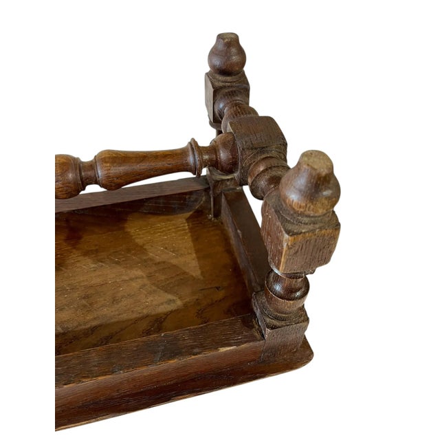 Antique French Provincial Carved Oak Joint Small Stool or Riser For Sale - Image 15 of 15