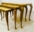 Nesting Tables in Onyx and Brass, Set of 3 For Sale - Image 4 of 8