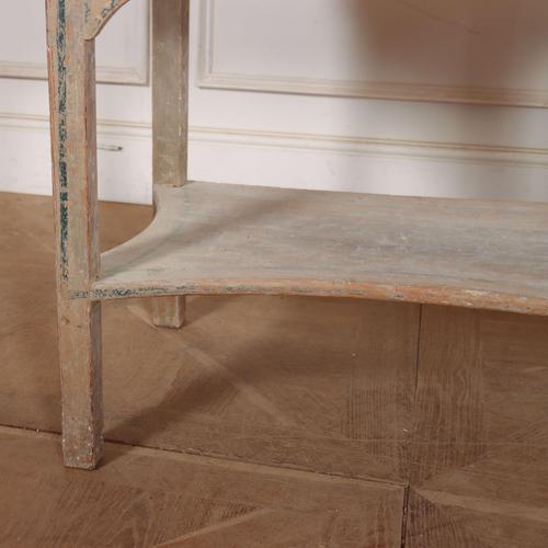 Brown English Painted Side Table For Sale - Image 8 of 9