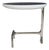Scala Luxury Uovo Side Table in Polished Nickel For Sale