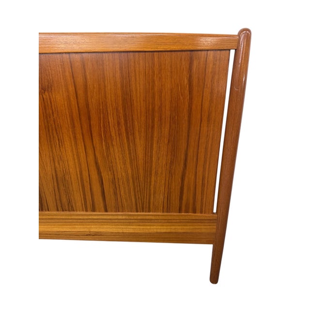 1960s Mid-Century Danish Modern King Size Teak Headboard For Sale - Image 5 of 6