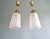 Mid-Century Modern Mid-Century Pendant Lights in Brass and Clear Crackled Glass, 1950s, Set of 2 For Sale - Image 3 of 16