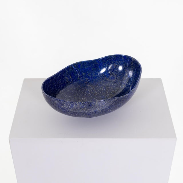 Gemstone bowl - Lapislazuli, Germany 1960s/70s For Sale In New York - Image 6 of 7