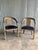 80s Sculptural Armchairs With Zebra Patterned Wood Frames and Black Suede Upholstery a Pair . For Sale - Image 12 of 12