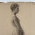 Ludwig Ernst Faber (1855–1913) Antique Figurative Nude Study of a Standing Woman, Signed and Dated (1890) Medium: Charcoal...
