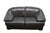 A very 1980's/1990's Italian leather sofa / loveseat. The sofa is attributed to Natuzzi/Salotti. A comfortable and well...