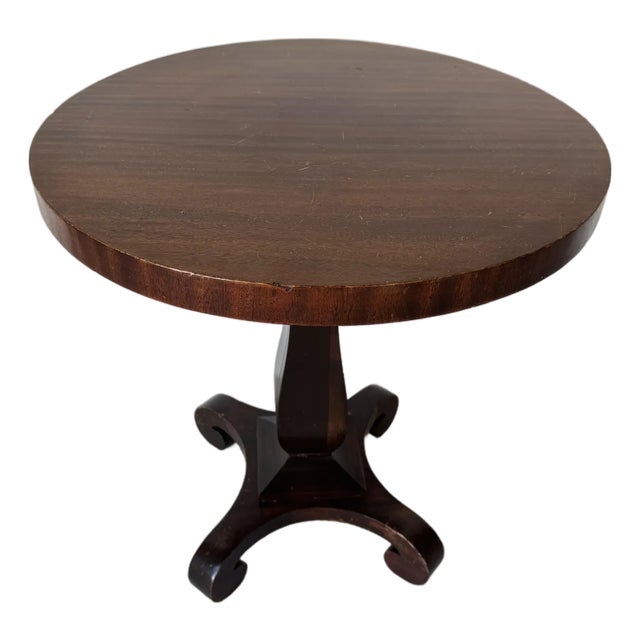 Vintage American Empire Style Mahogany Occasional Table For Sale