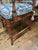 Late 20th Century Pair of Regency Style Mahogany Armchairs With Blue and White Chinoiserie Cushions For Sale - Image 5 of 11