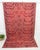 Textile 1970s Vintage Turkish Oushak Handmade Wool Cotton Red Area Rug For Sale - Image 7 of 11