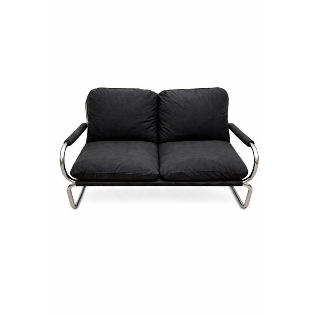 1980s Chrome 2-Seater Sofa by Johan Bertil for Ikea, 1970s For Sale - Image 5 of 5