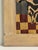 Original signed painting by Nancy G. Watson featuring a black-and-white cow on a checkerboard ground. Painted in a simple...