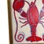 Folk Art Original Lobster Painting in Ornate Gold Studded Frame, Oil on Canvas, 13" X 16" by Tatiana Duperault For Sale - Image 3 of 5