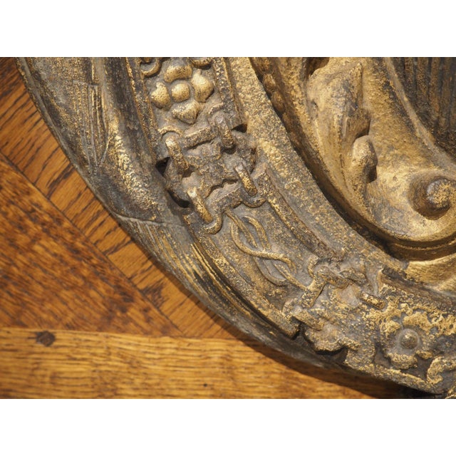 Antique Gilded Cast Iron Coat of Arms Plaque, the House of Savoy, C. 1900 For Sale - Image 10 of 13