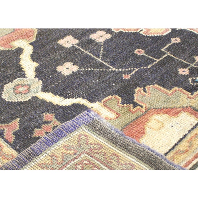 1940s Turkish Oushak Rug For Sale - Image 4 of 6