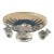 Lalique "Nogent" Crystal Compote Bowl and Stand Alone Sparrows (Signed) For Sale