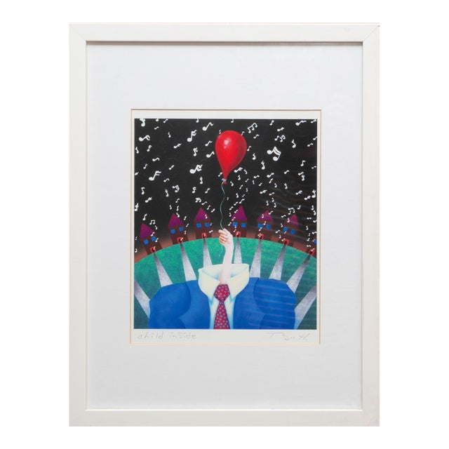 1990s John Booth, Child Inside, Lithograph For Sale