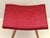 Mid-Century Red Fabric Footstool, 1970s For Sale - Image 5 of 15