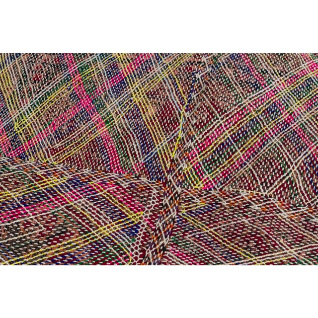 Antique Multicolor Confetti Saami Floor Cushion For Sale - Image 4 of 7