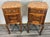 French Bedside Tables in Oak with Marble Tops, Set of 2 For Sale - Image 14 of 14