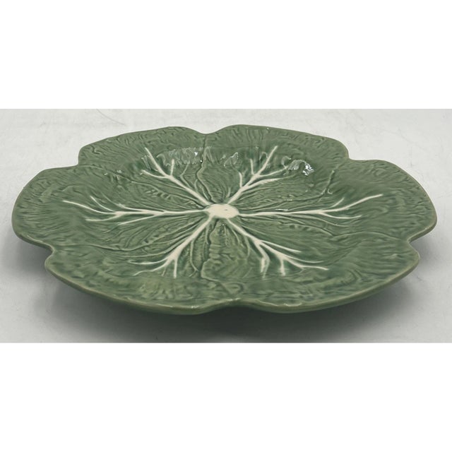 Make a striking statement with this **Vintage Bordallo Pinheiro Green Cabbage 12-Inch Ceramic Serving Platter**, an iconic...