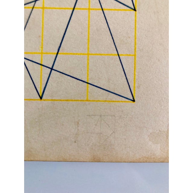 Al Dickstein New York school Abstract Geometric work. Came in with small collection of his work including signed letters...