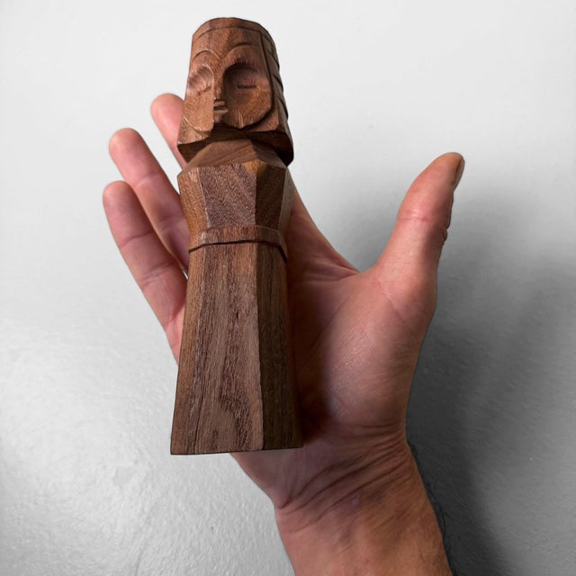 ​Small Vintage Japanese Wooden Nipopo Doll, 1980s For Sale - Image 4 of 10