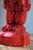 Pair of Vintage Orange/Vermilion Chalkware Emperor and Empress Statues From the Personal Collection of Artist Tawny Chatmon For Sale - Image 11 of 11