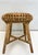 Vintage bamboo and rattan stool - handmade French charm Expertly handcrafted, this stool features intricate woven details...