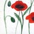 Contemporary Poppies II - Original Red Floral Still Life Watercolor Painting on Paper For Sale - Image 3 of 7