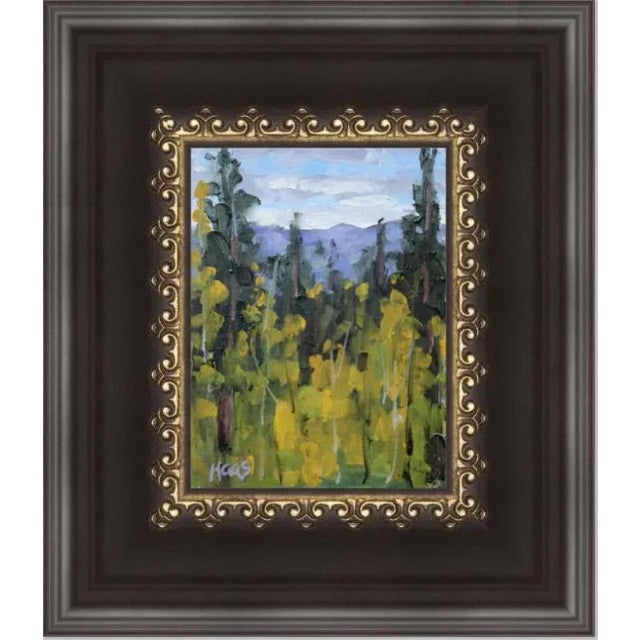 Textile "Tahoe Aspen" Contemporary Impressionist Style Original Oil Painting For Sale - Image 7 of 10