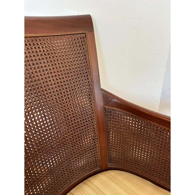Double Caned Hickory Chair Regency Style Chairs by Mark Hampton For Sale - Image 9 of 9
