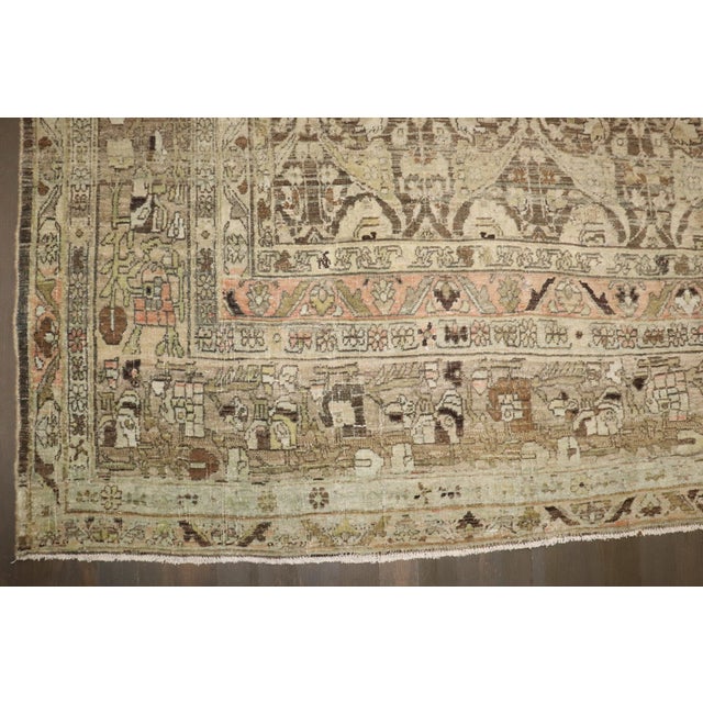 Antique Zabihi Collection Persian Bidjar Carpet - 8'9" x 12'1" For Sale In New York - Image 6 of 12